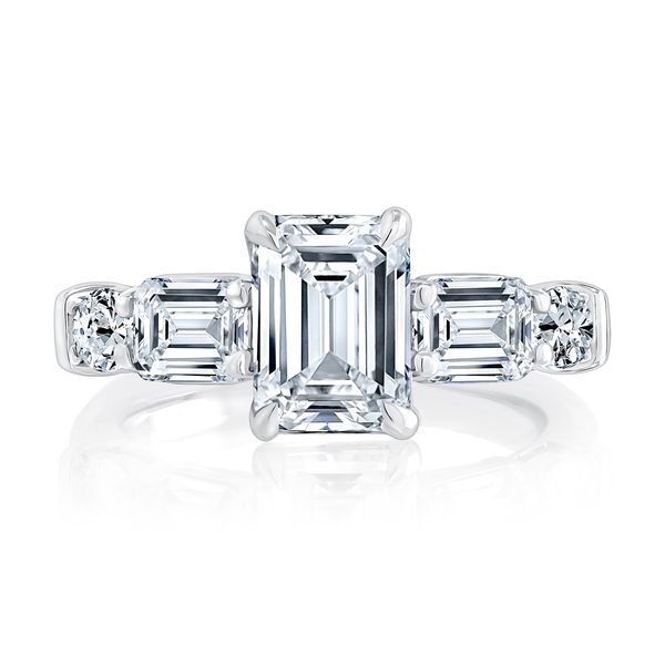 Five Stone Diamond Engagement Ring Image 2 Natale Jewelers Sewell, NJ