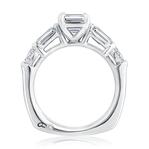 Five Stone Diamond Engagement Ring Image 3 Harris Jeweler Troy, OH