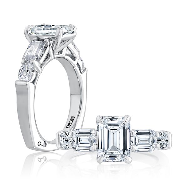 Five Stone Diamond Engagement Ring Mark Allen Jewelers Santa Rosa, CA