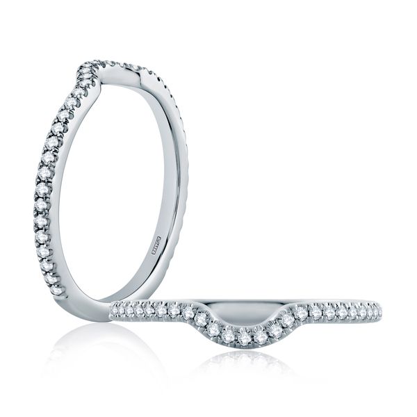 Delicate French Pave Contour Band Rasmussen Diamonds Mount Pleasant, WI