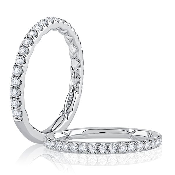 Delicate French Pave Contour Band Hannoush Jewelers, Inc. Albany, NY