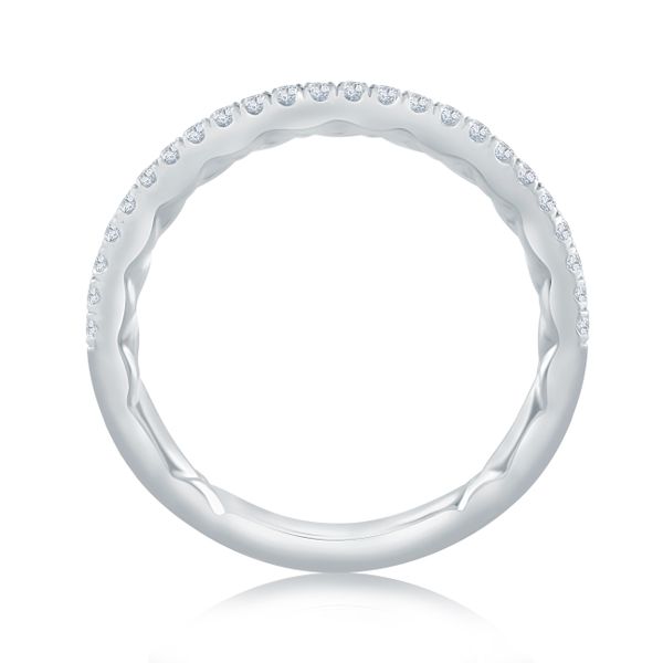 Pavé Diamond Band with Signature A.JAFFE Quilts Interior Image 3 Natale Jewelers Sewell, NJ