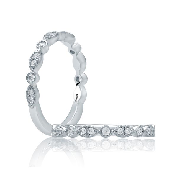 Alternating Round and Marquise Shaped Bezel Diamond Band Sather's Leading Jewelers Fort Collins, CO