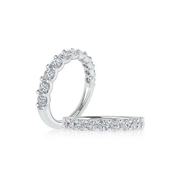 Delicate Halfway Diamond Wedding Band Sather's Leading Jewelers Fort Collins, CO