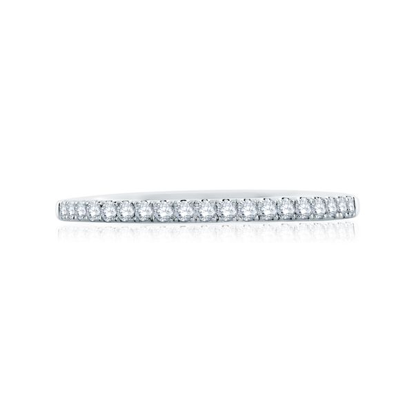 Delicate Signature Shank™ Diamond Wedding Band Image 2 Hannoush Jewelers, Inc. Albany, NY