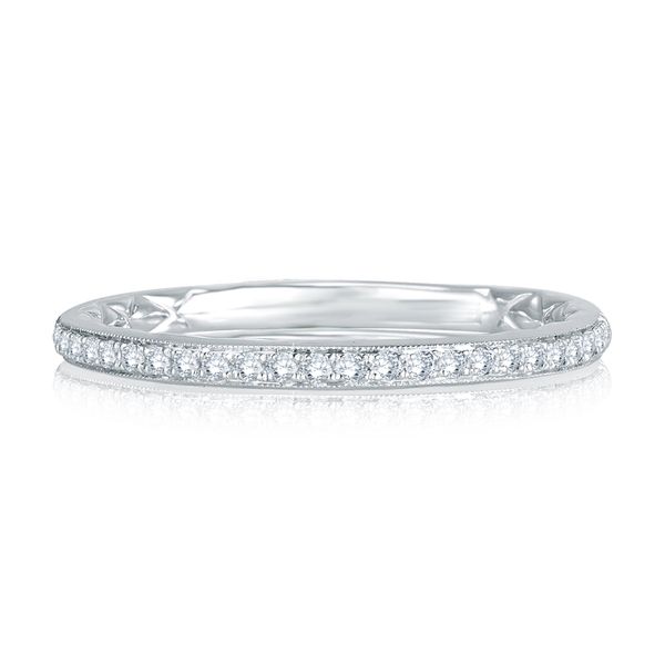 Delicate Quilted Anniversary Band Image 2 Natale Jewelers Sewell, NJ