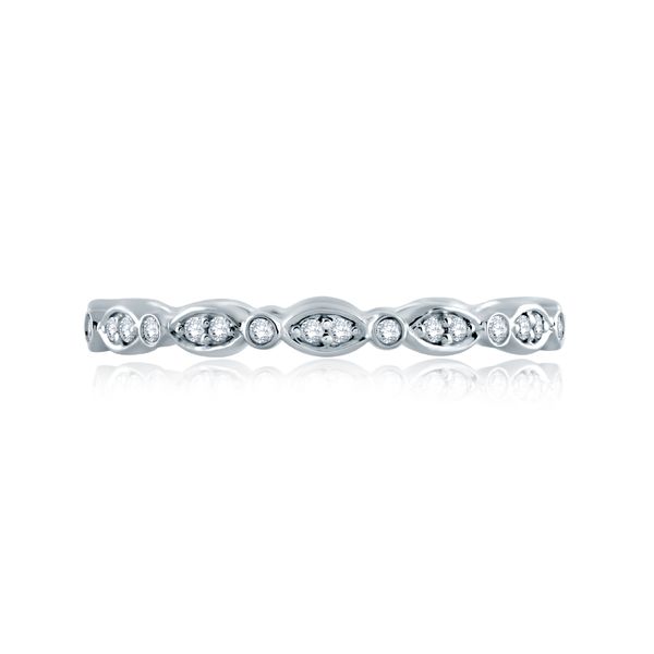 Marquise and Round Shape Diamond Stackable Band Image 2 Natale Jewelers Sewell, NJ