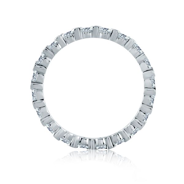 Alternating Bezel Set Stackable Band Image 3 Sather's Leading Jewelers Fort Collins, CO