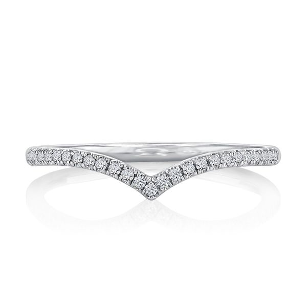 Curved Diamond Wedding Band Castle Couture Fine Jewelry Manalapan, NJ
