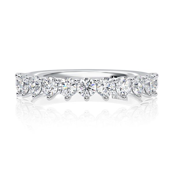 Classic Three Prongs Round Diamond Anniversary Band Image 2 Sather's Leading Jewelers Fort Collins, CO