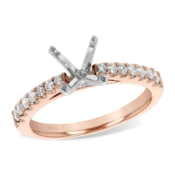 14KT Gold Semi-Mount Engagement Ring Linwood Custom Jewelers Linwood, NJ