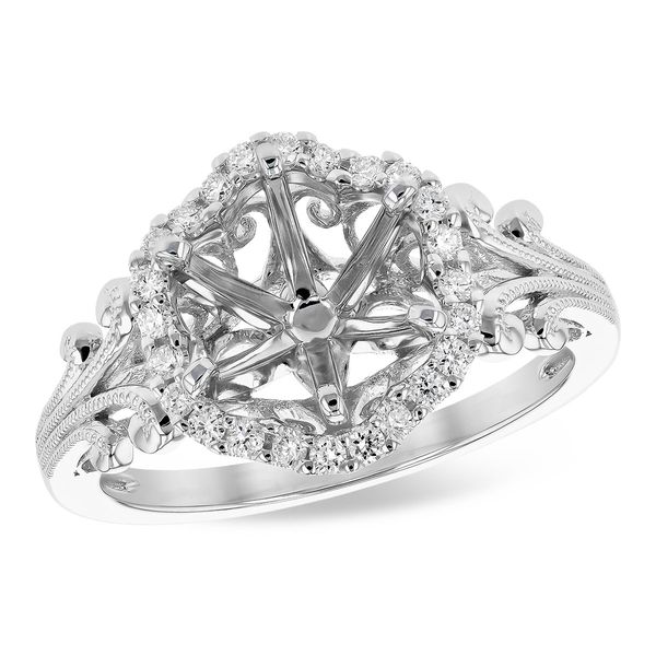 14KT Gold Semi-Mount Engagement Ring John Michael Matthews Fine Jewelry Vero Beach, FL