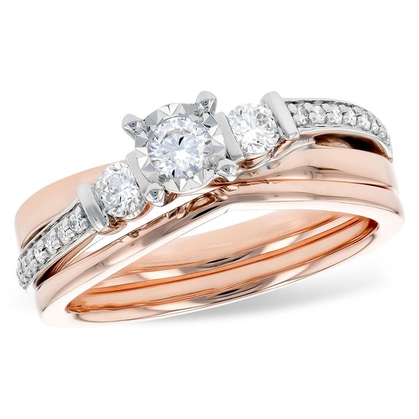 14KT Gold Two-Piece Wedding Set Gala Jewelers Inc. White Oak, PA