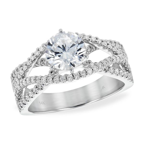14KT Gold Semi-Mount Engagement Ring Alan Miller Jewelers Oregon, OH