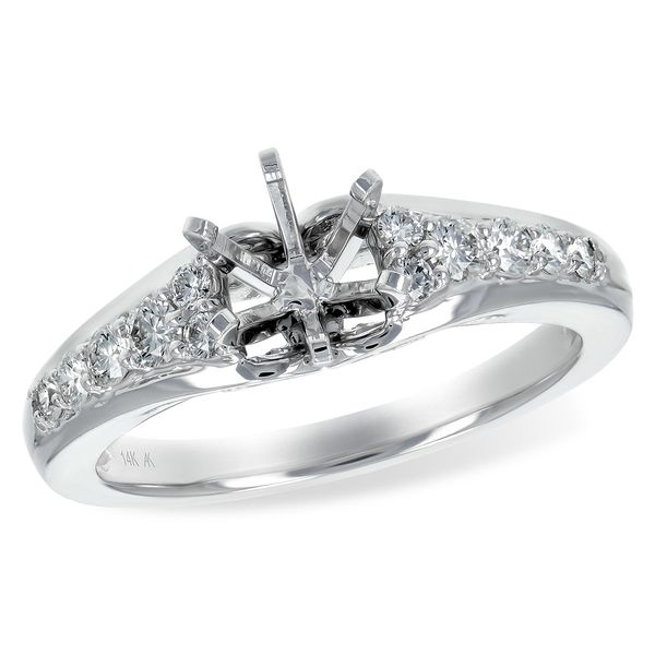 14KT Gold Semi-Mount Engagement Ring Ken Walker Jewelers Gig Harbor, WA