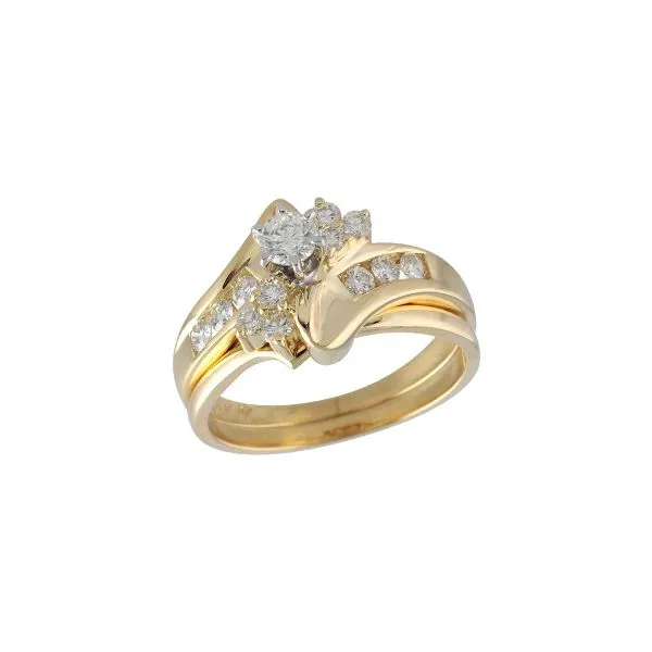 14KT Gold Two-Piece Wedding Set