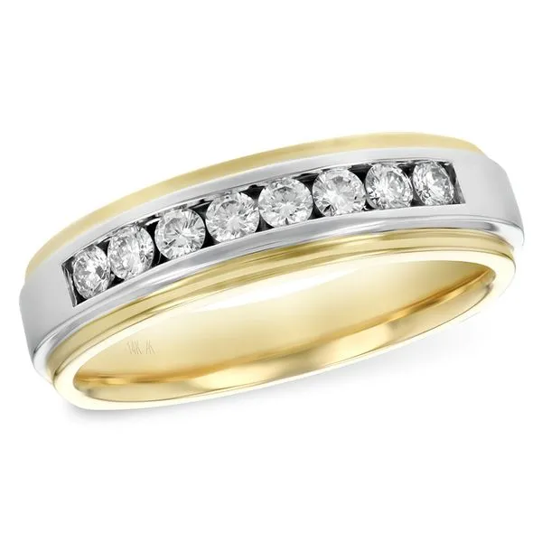 Allison Kaufman 14KT Gold Mens Wedding Ring L147-77463-14KY