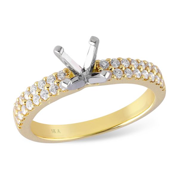 14KT Gold Semi-Mount Engagement Ring John Michael Matthews Fine Jewelry Vero Beach, FL