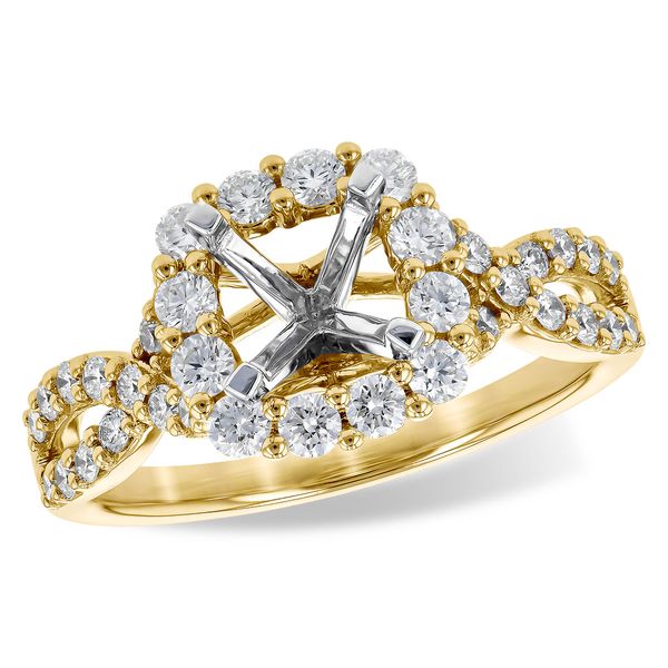 14KT Gold Semi-Mount Engagement Ring Hollingsworth Jewelers Gallery Petaluma, CA