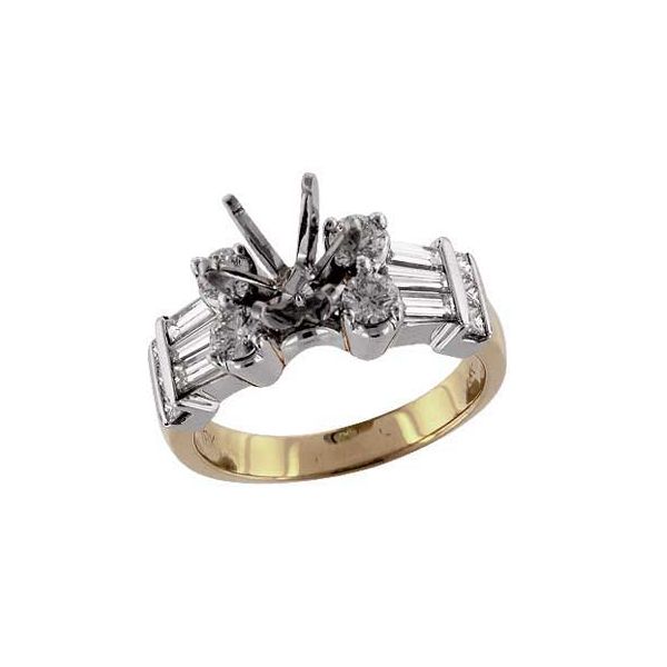 18KT Gold Semi-Mount Engagement Ring Jerald Jewelers Latrobe, PA