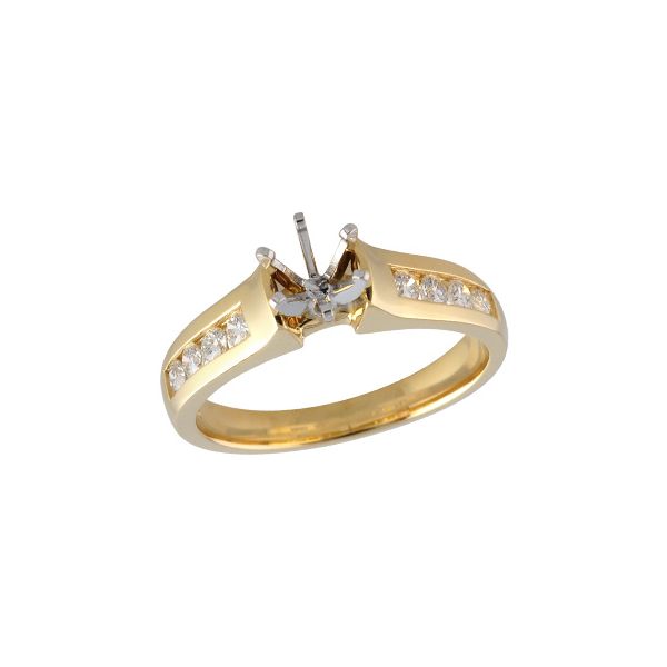 14KT Gold Semi-Mount Engagement Ring Windham Jewelers Windham, ME