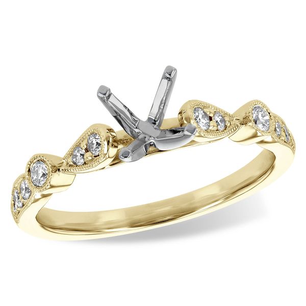 14KT Gold Semi-Mount Engagement Ring John E. Koller Jewelry Designs Owasso, OK