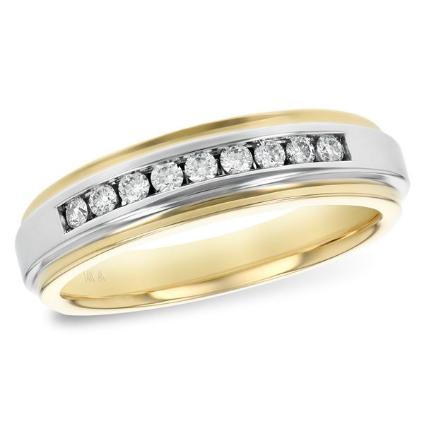 14KT Gold Mens Wedding Ring D'Errico Jewelry Scarsdale, NY