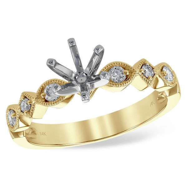 14KT Gold Semi-Mount Engagement Ring Linwood Custom Jewelers Linwood, NJ