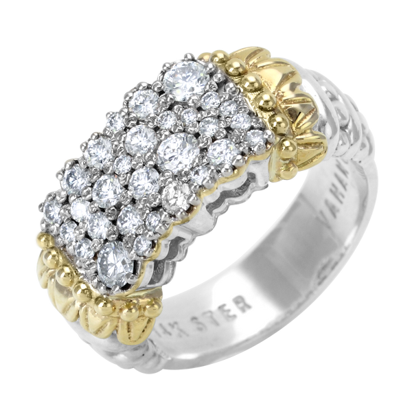 Vahan Multi-pavé Sterling Silver & Yellow Gold Diamond Fashion Ring Acori Diamonds & Design Friendswood, TX