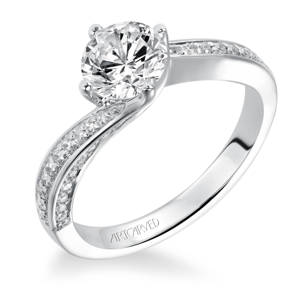 14K White Gold Engagement Ring Hannoush Jewelers, Inc. Albany, NY