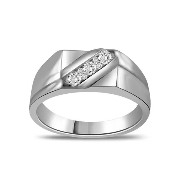 Mens White Gold Wraps Enhancers Bands Ring 66578w 66578 Five