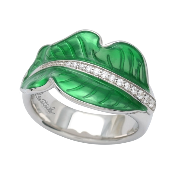 Buy Elegant Leaf Design Five Metal Impon Cute Ring for Teenage Girls