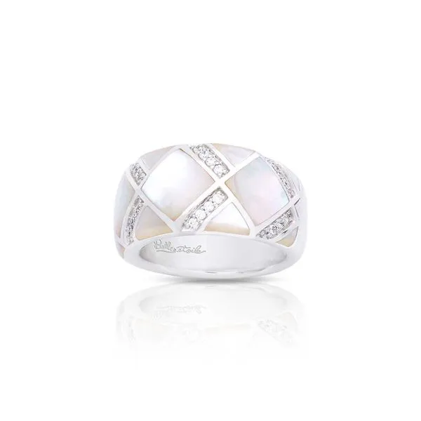 Echelon White Mop Ring 