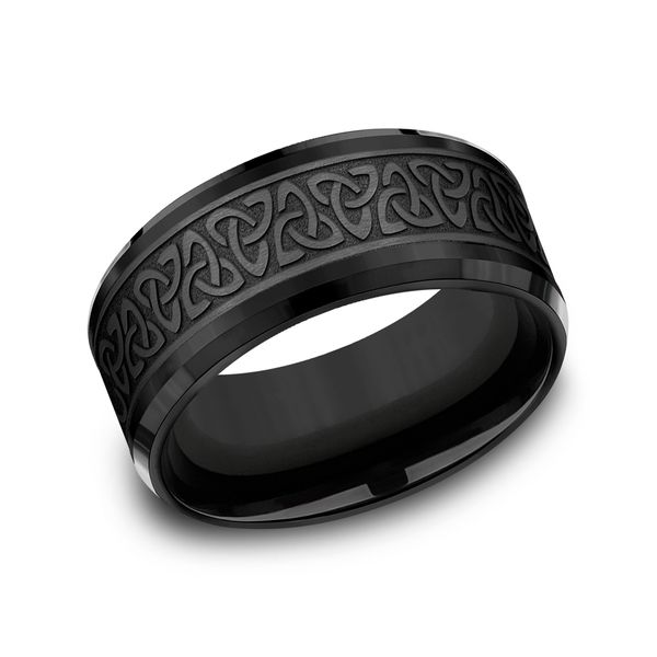 Buy I Jewels Her King His Queen Black Titanium Stainless Steel Couple  Finger Rings For Love (FL182CO-1) at Amazon.in