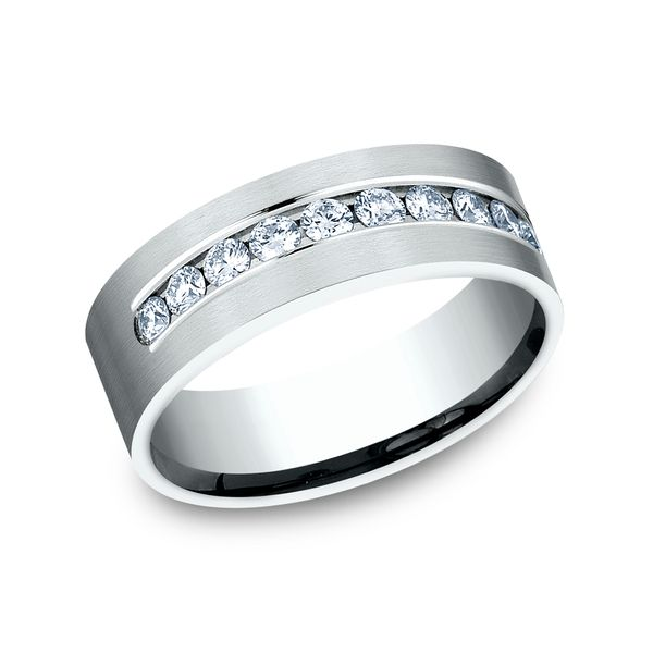 1.25ct Channel-Set Diamond Wedding Band Men's Ring