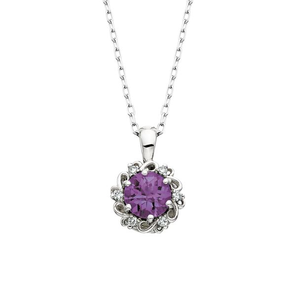 Created Ruby Pendant .04tdw K. Martin Jeweler Dodge City, KS