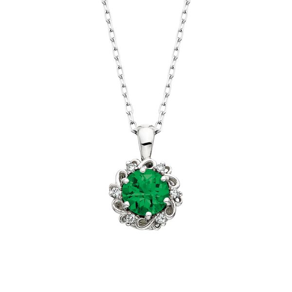 Created Ruby Pendant .04tdw Image 5 K. Martin Jeweler Dodge City, KS