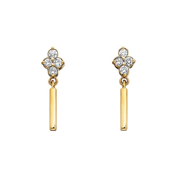 Diamond Drop Earrings .16tw K. Martin Jeweler Dodge City, KS