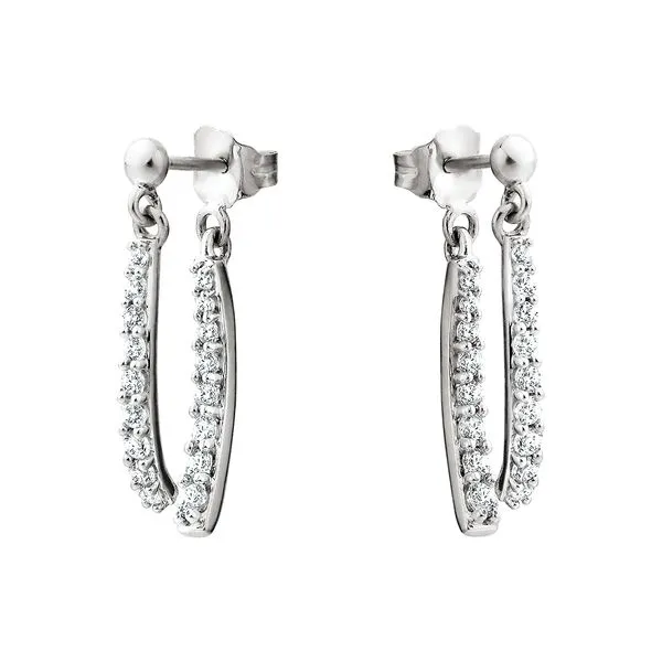 Diamond Dangle Earrings 1cttw K. Martin Jeweler Dodge City, KS