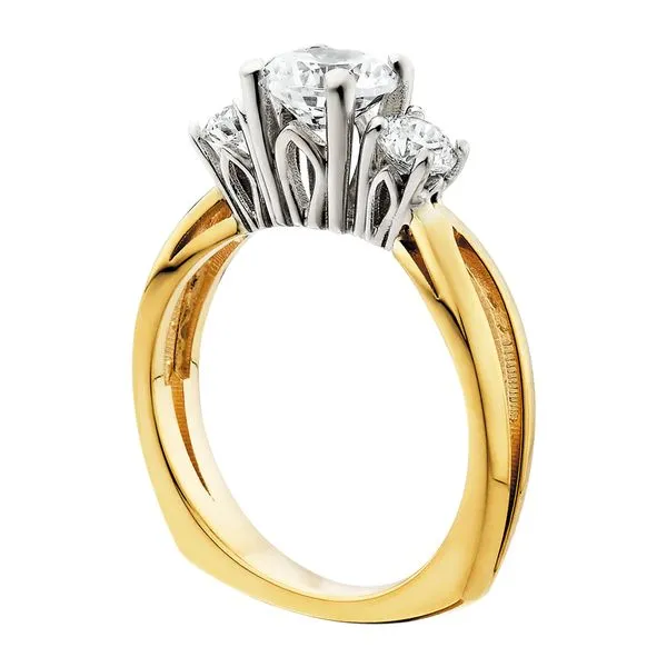 Three-Stone Diamond Semi-Mount K. Martin Jeweler Dodge City, KS