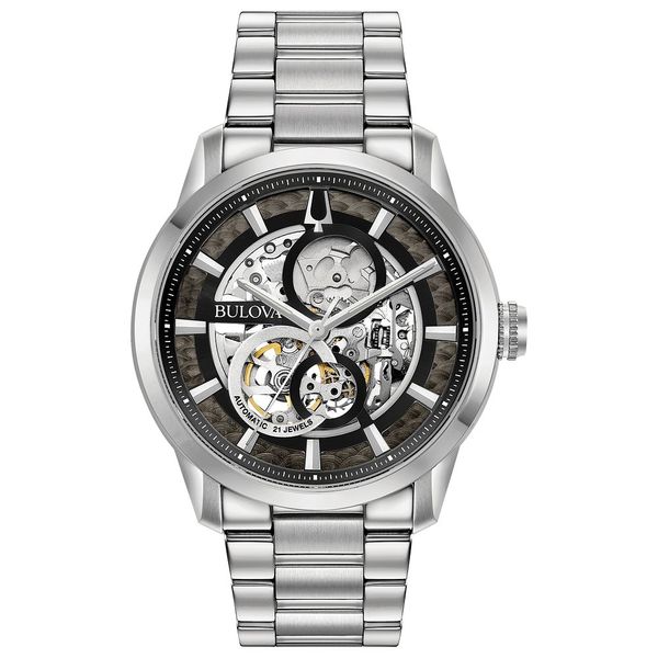 bulova silver dial dress watch Bulova Men's Watch 96B120 Ashford.com