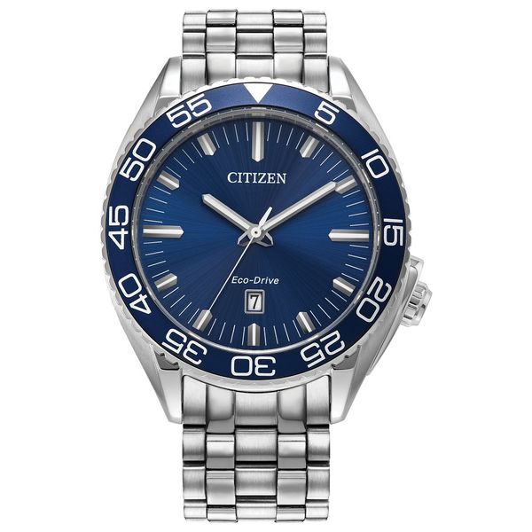 CITIZEN Eco-Drive Sport Luxury Carson Mens Stainless Steel J. West Jewelers Round Rock, TX