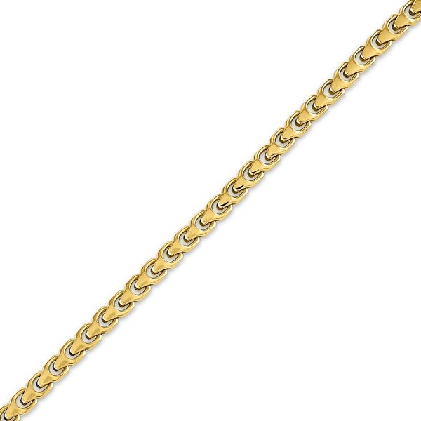6.0X4.5M POLI STEEL CHAIN W/IP GOLD BRAC Image 2 Spath Jewelers Bartow, FL