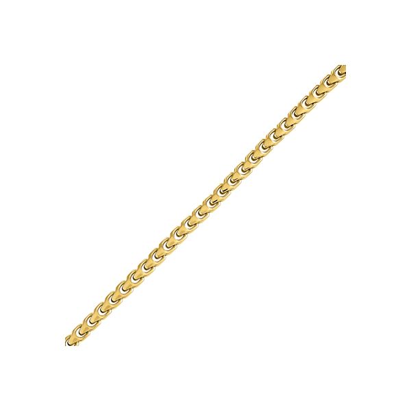 8.0X5.5M POLI STEEL CHAIN W/IP GOLD BRAC D'Errico Jewelry Scarsdale, NY