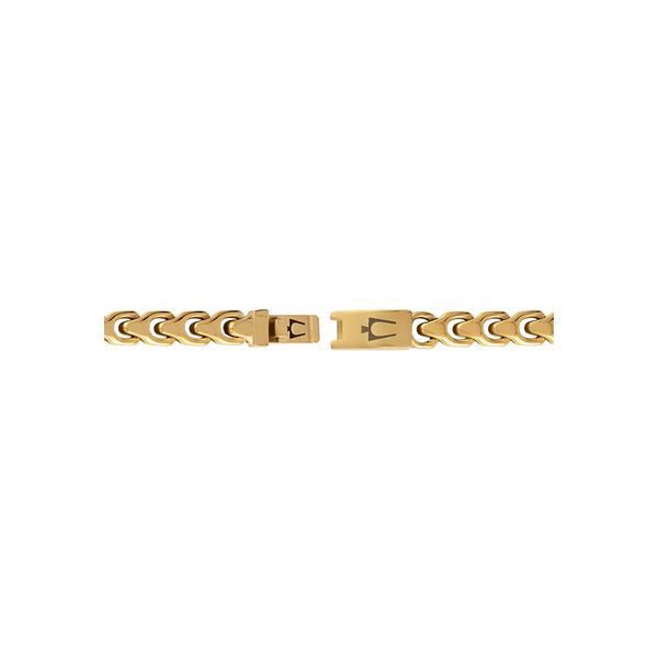 10.X7.0M POLI STEEL CHAIN W/IP GOLD BRAC Image 2 D'Errico Jewelry Scarsdale, NY