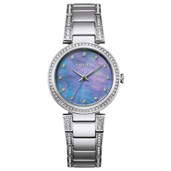 David Jones Citizen Women's Eco-Drive Watch in Silver David Jones Citizen Women's Eco-Drive Watch in Silver