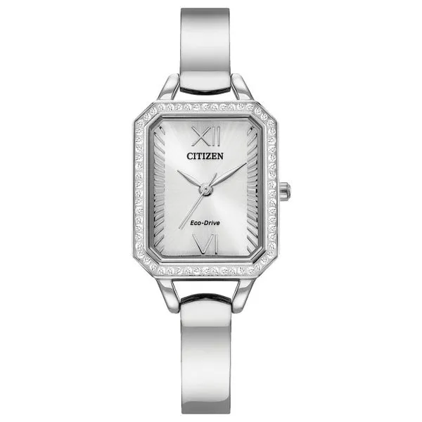 citizen dress classic women's watch Dress Classic Black Dial Leather Strap EM1192-01E