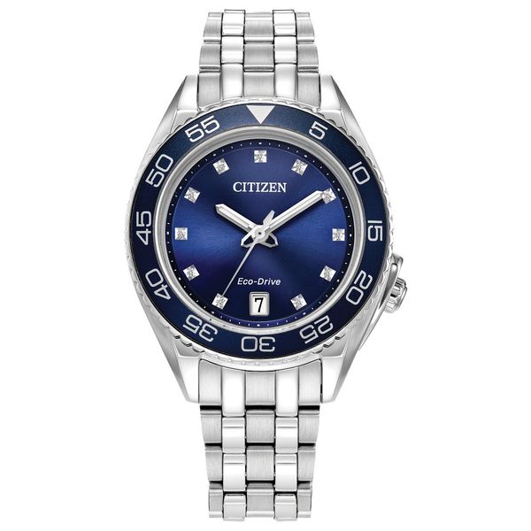 CITIZEN Eco-Drive Sport Luxury Carson Ladies Stainless Steel Griner Jewelry Co. Moultrie, GA