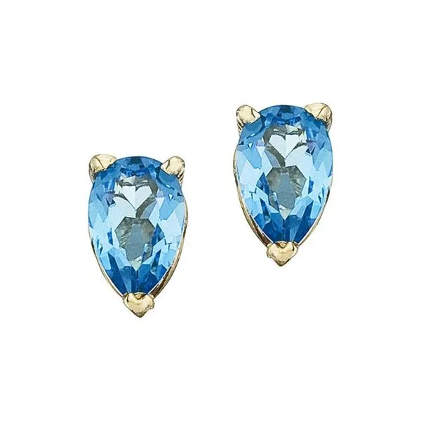 14k blue topaz deals earrings