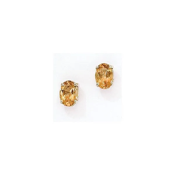 Citrine earrings deals 14k gold